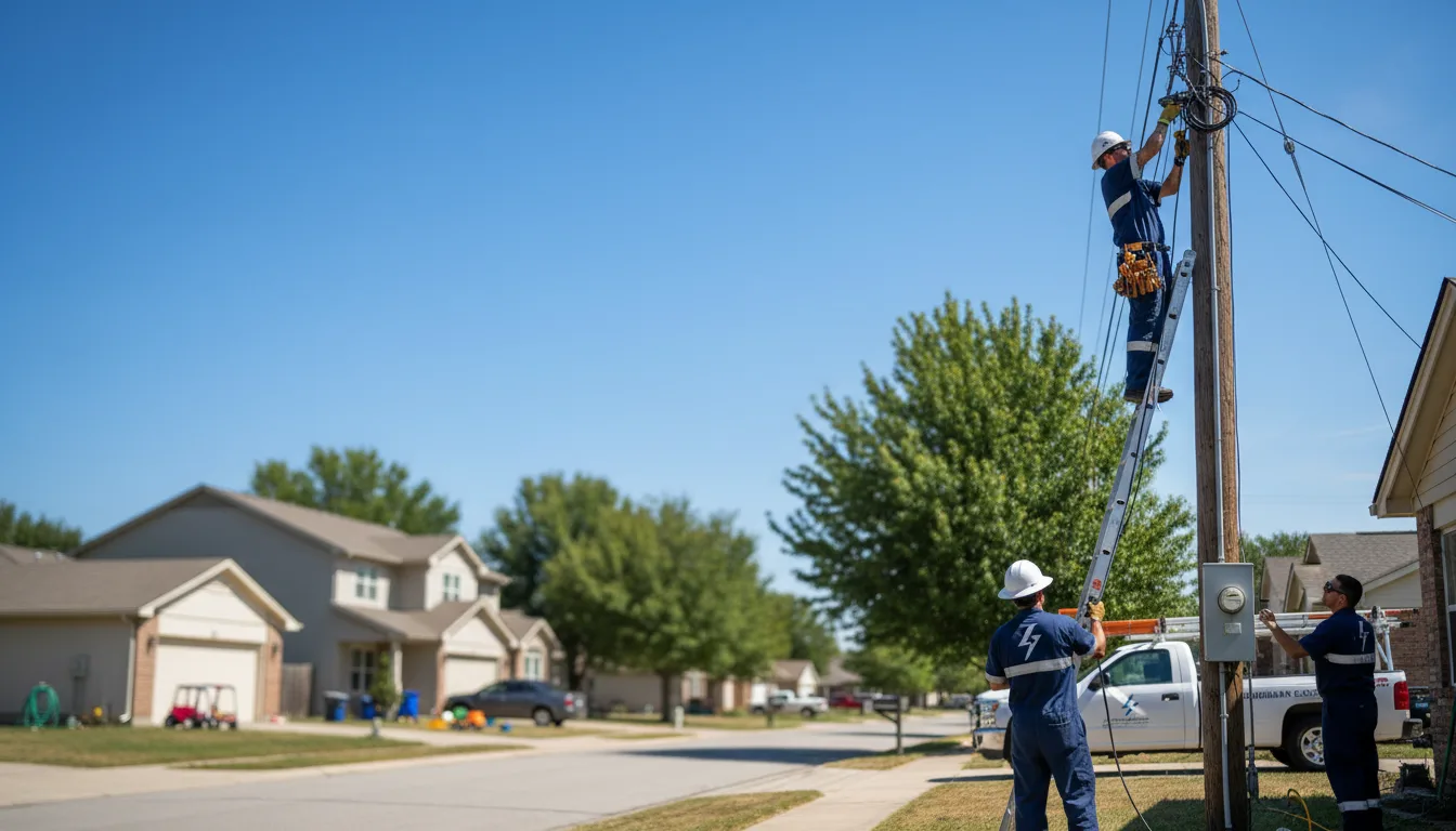 Residential electrician providing installation services in Farmington Falls, ME